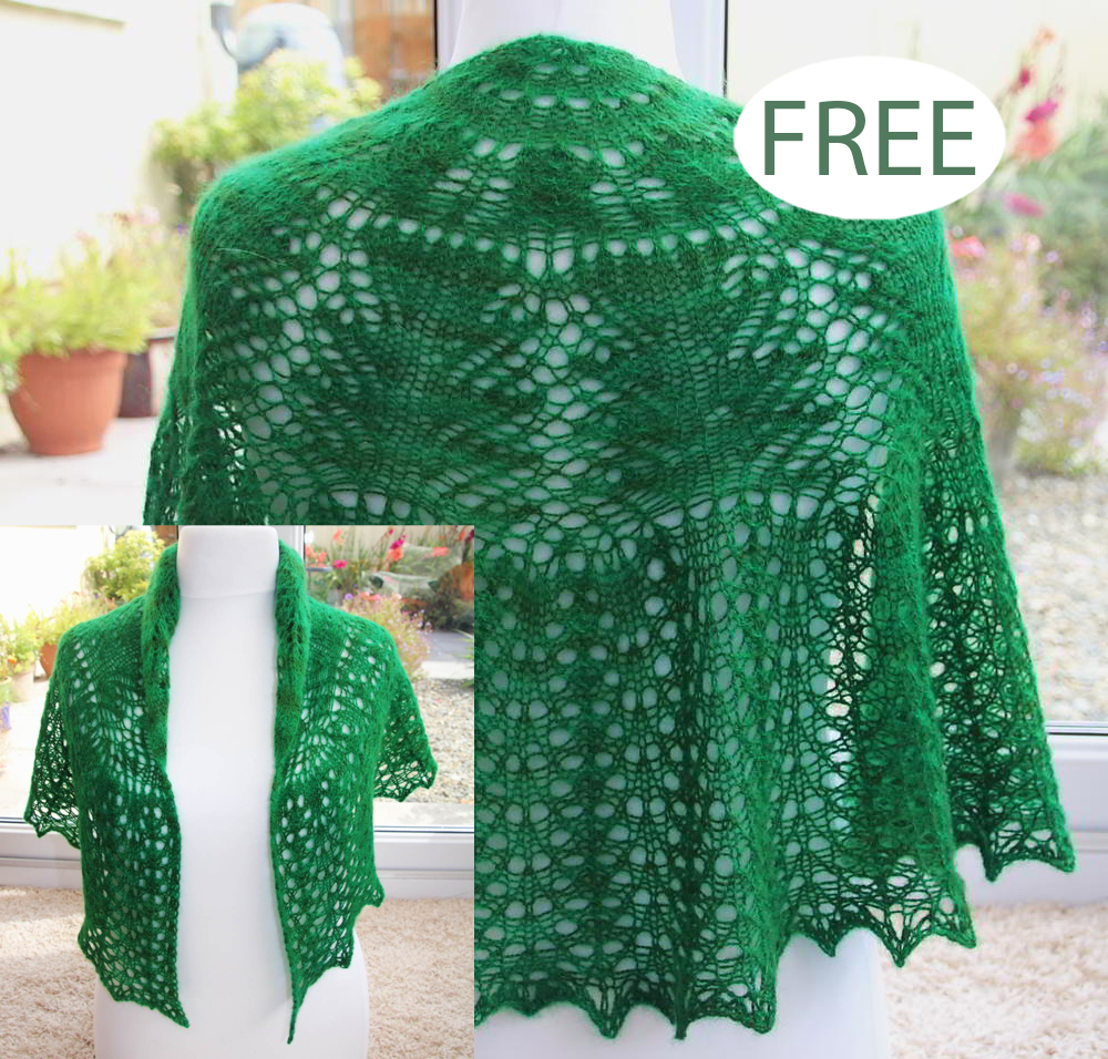 Free Desert Bloom Shawl Knitting Pattern