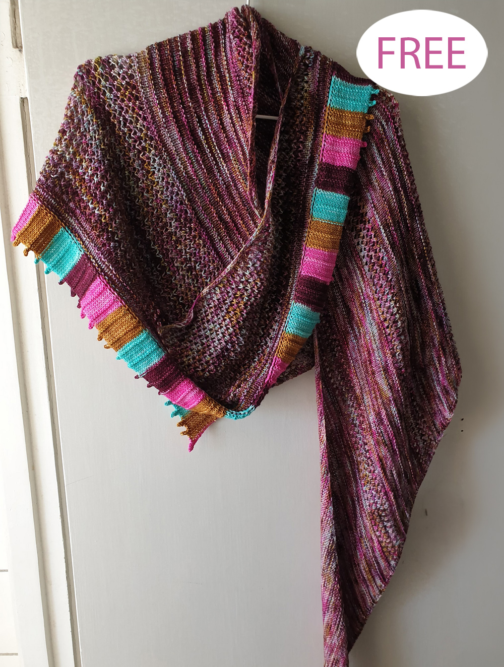 Free Knitting Pattern Piano Strings Shawl