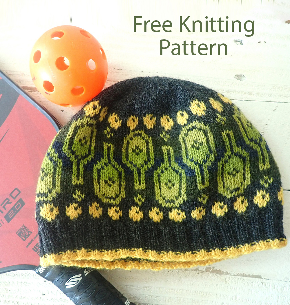 Free Knitting Pattern Pickleball Hat