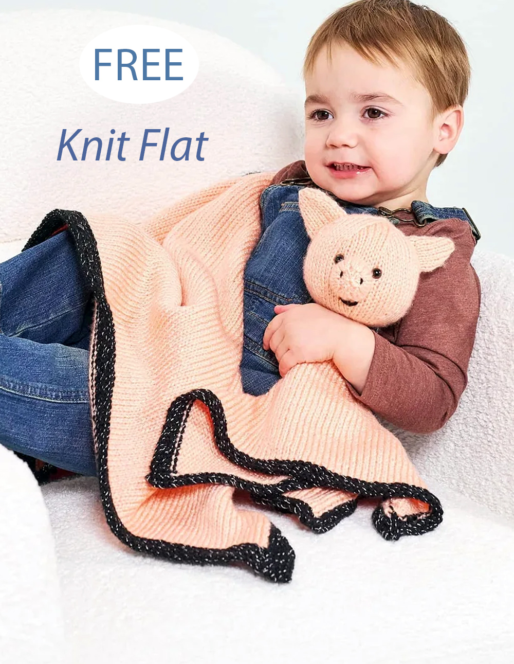 Free Pig Knitting Pattern Pig Lovey and Blanket Set