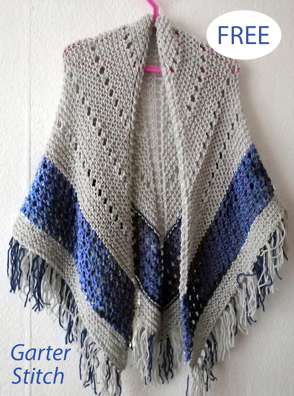 Free Knitting Pattern Garter Stitch Pigeon Shawl