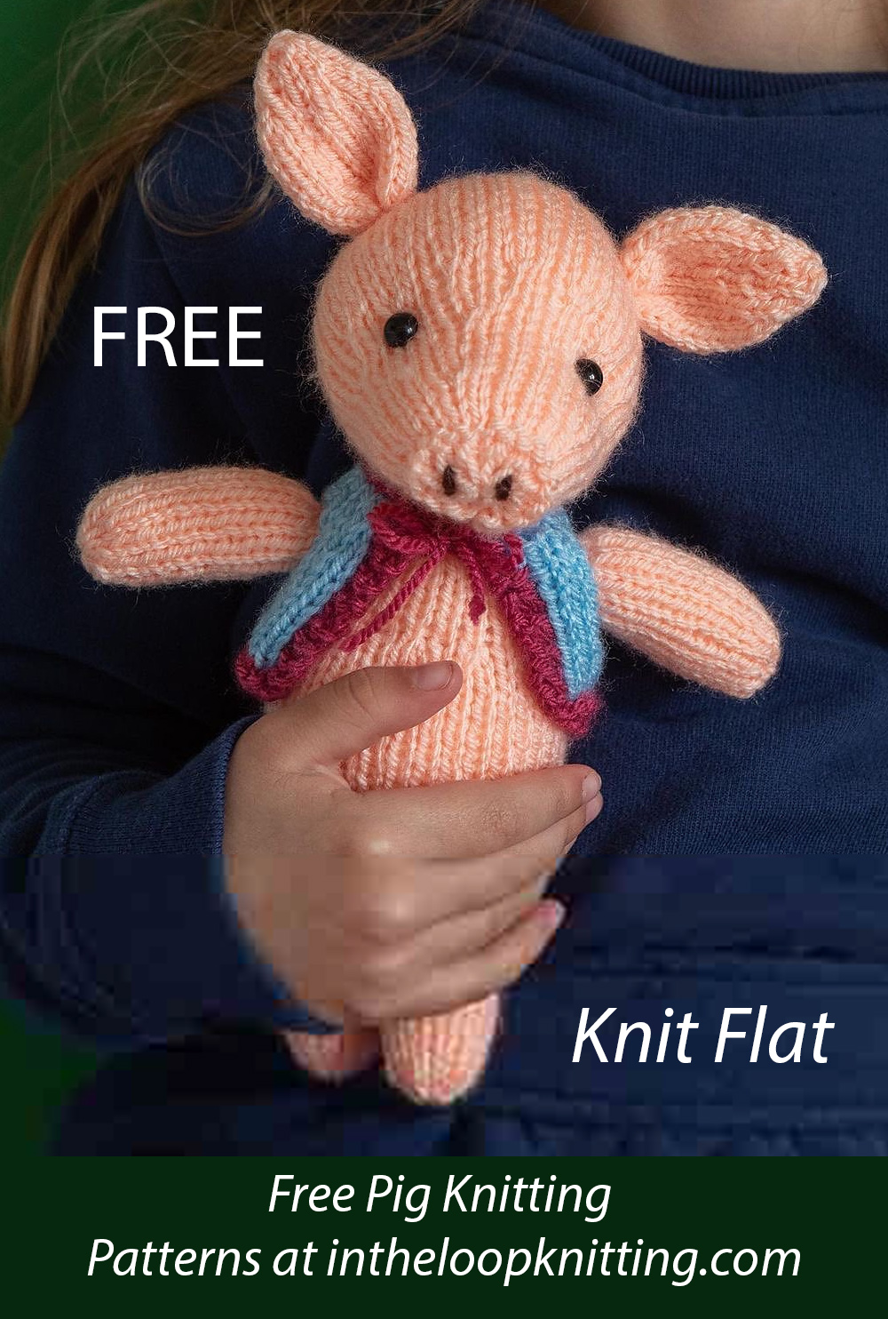Free Piglet Knitting Pattern Knit Flat
