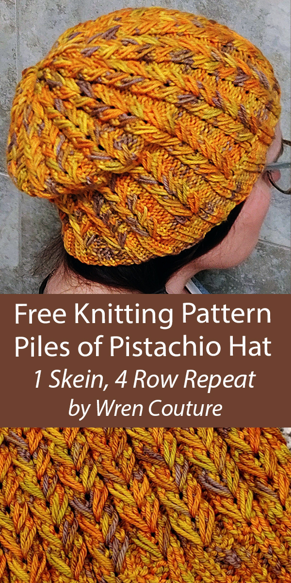 Hat Knitting Patterns Free Piles of Pistachio Hat