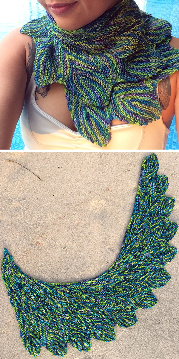 Free Knitting Pattern for One Skein Pincha Shawl