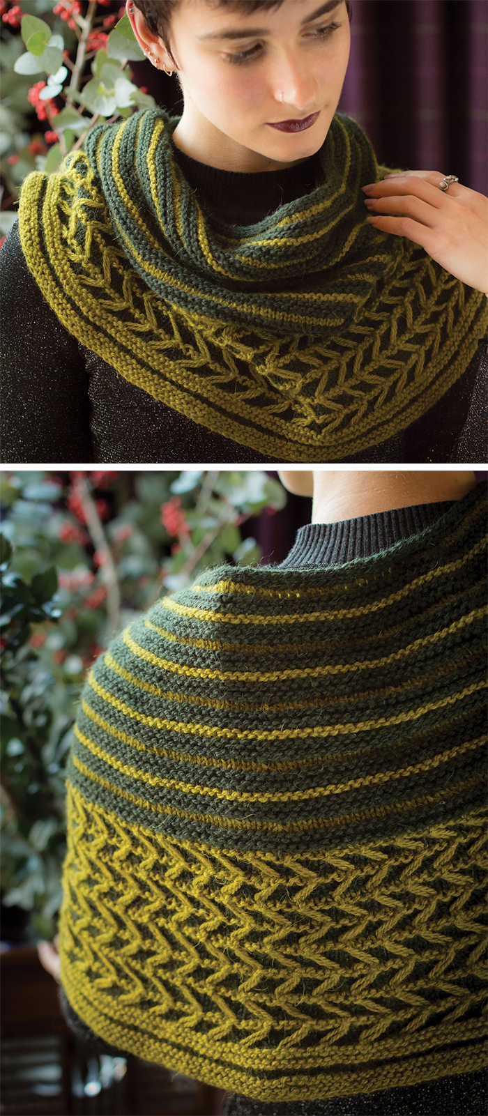 Free Knitting Pattern for Pine Sway Cowl