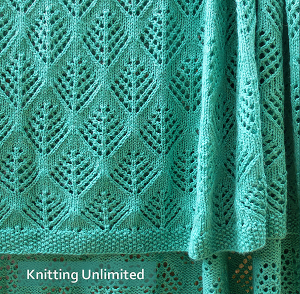 Free Blanket Knitting Pattern Pine Tree Blanket