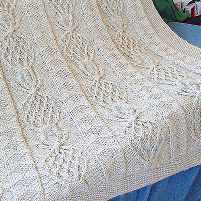 Free Pineapple Afghan Knitting Pattern