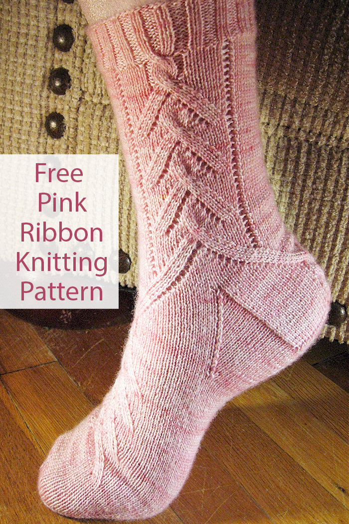 Free Knitting Pattern Cancer Awareness Ribbons Socks