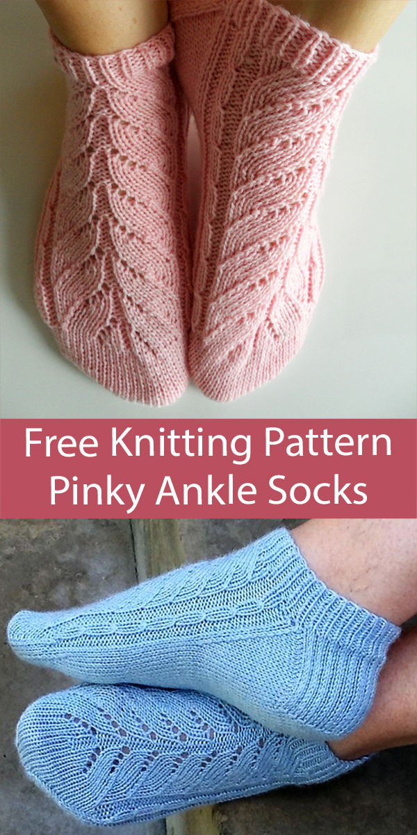 Free Ankle Socks Knitting Pattern Pinky Socks