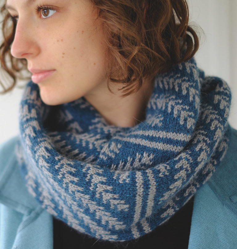 Knit This Two-Color, Fair Isle Cowl Today - Jelm! - Expression Fiber Arts