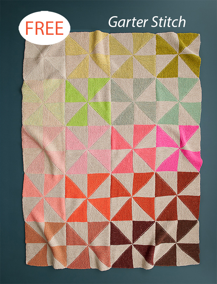 Free Pinwheel Blanket Knitting Pattern