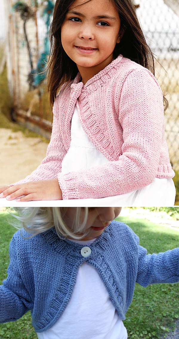 Baby bolero knitting 2025 pattern free