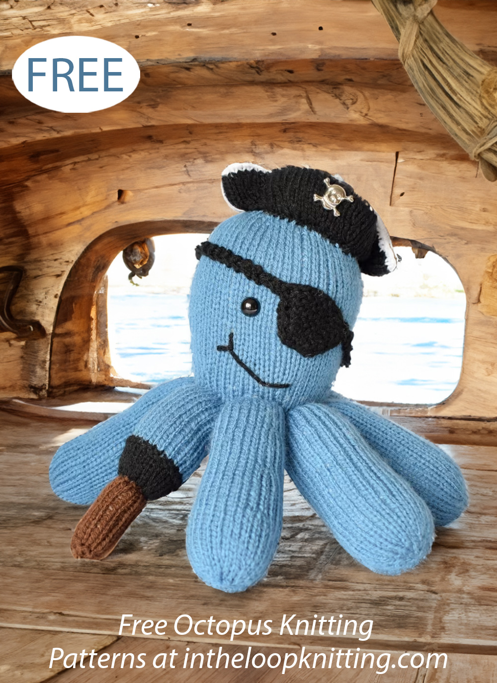 Free Pirate Captain Octopus Knitting Pattern