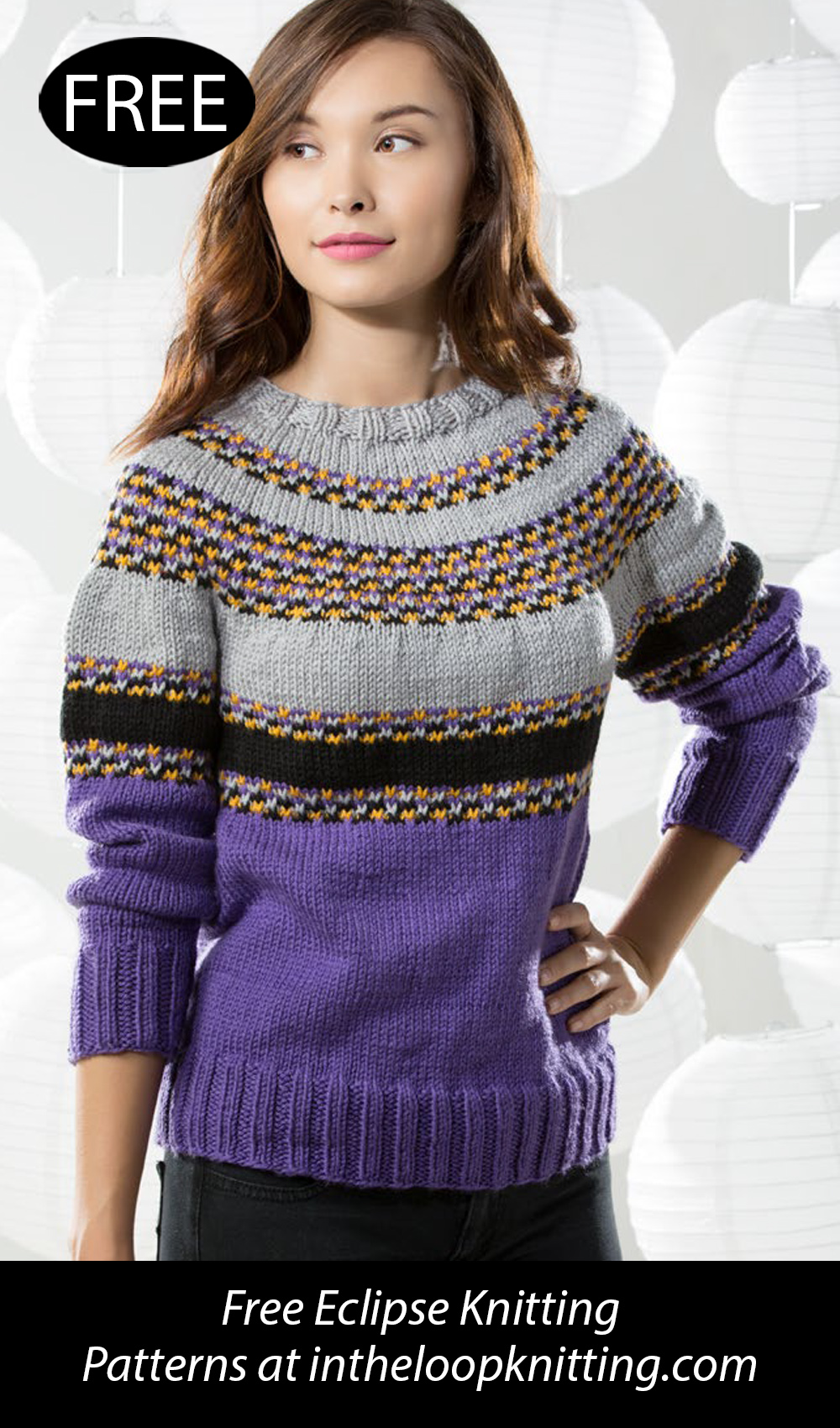 Free Pixelated Pullover Knitting Pattern