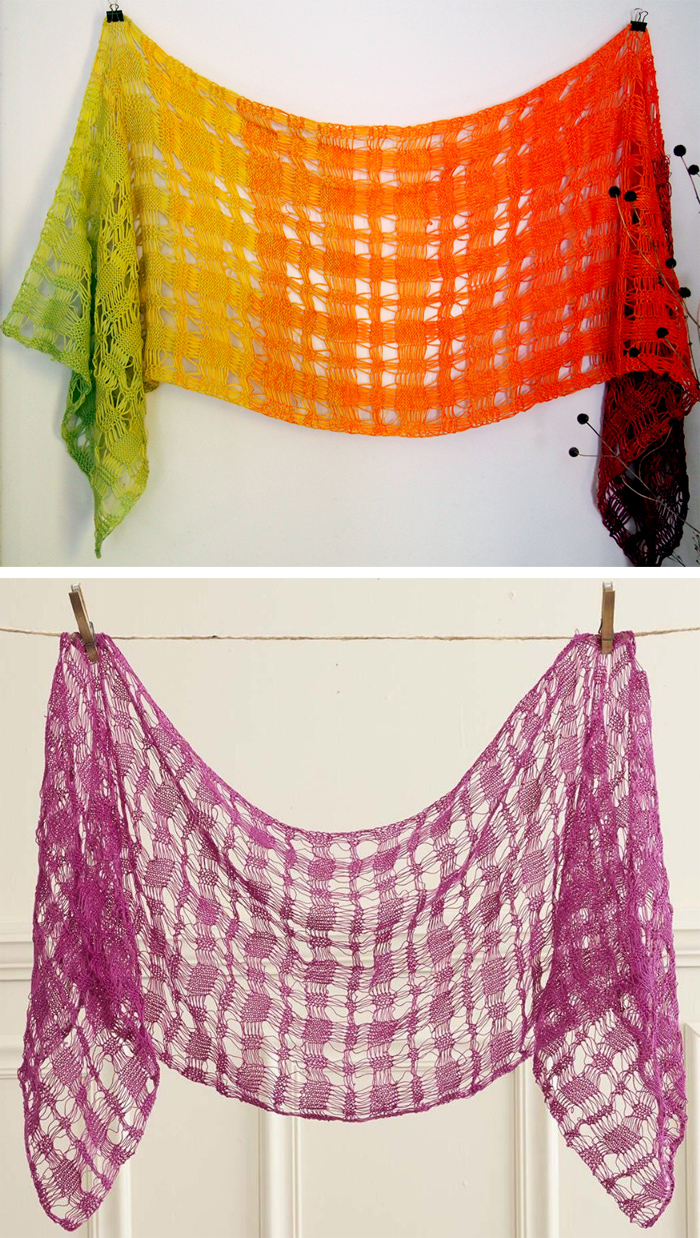 Free Knitting Pattern for Caprino Wrap