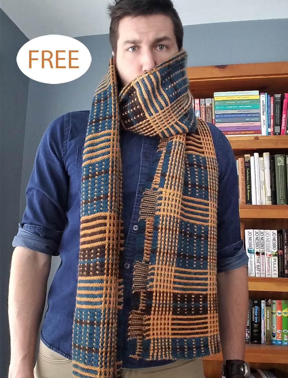 Free The Plaidness Monster Scarf Knitting Pattern