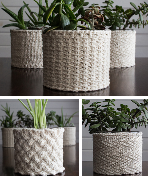 Free Knitting Patterns for Plant Cozies