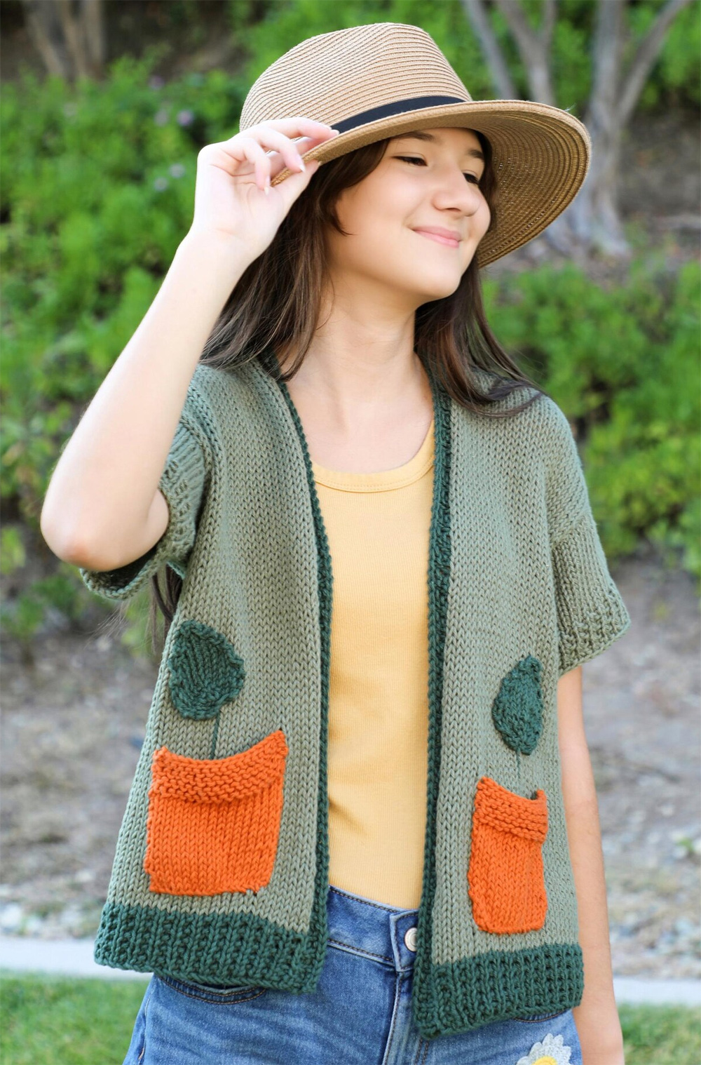 Knitting Pattern for Plant Lady Cardigan