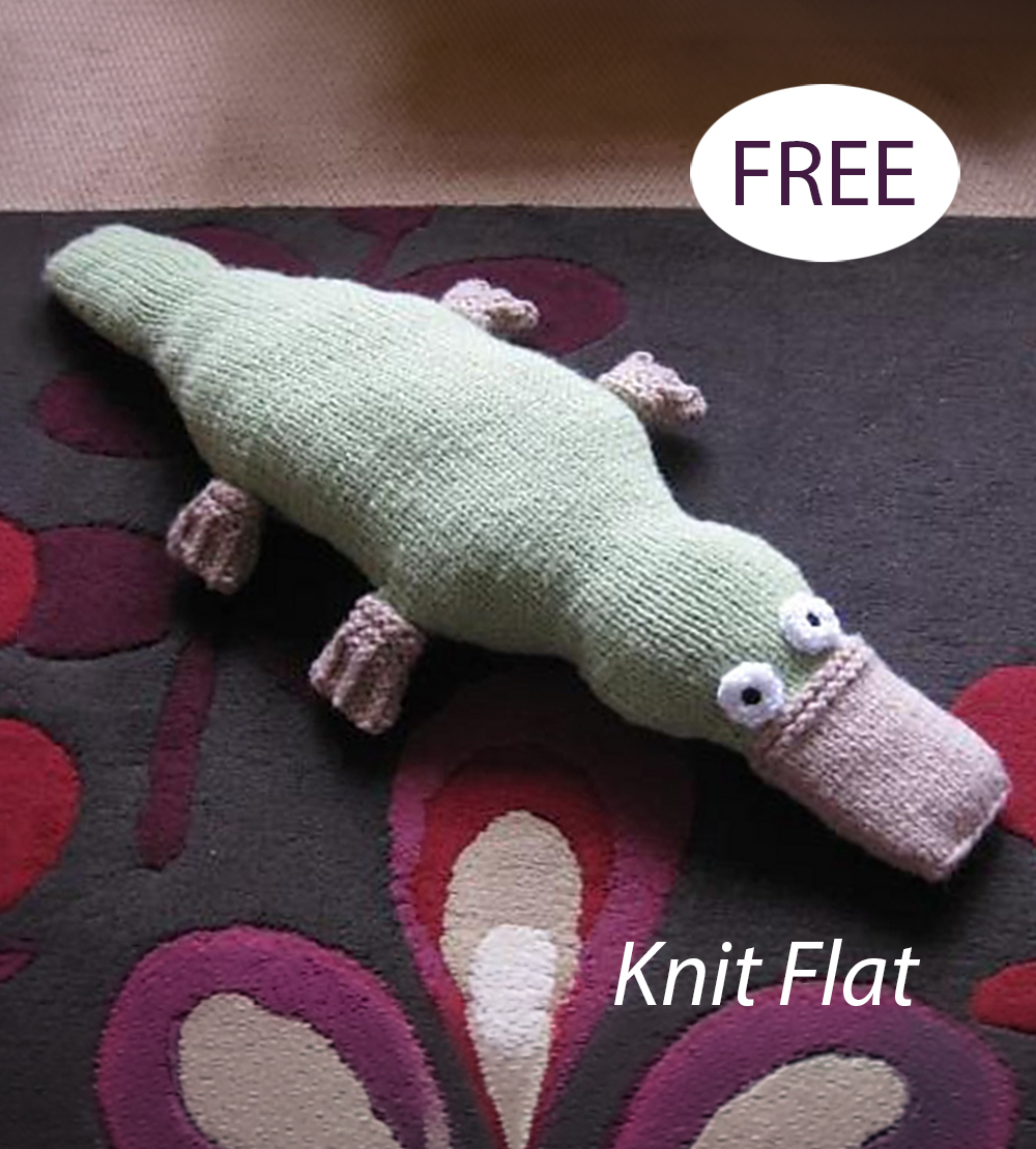 Free Platypus Animals of Australia Knitting Pattern