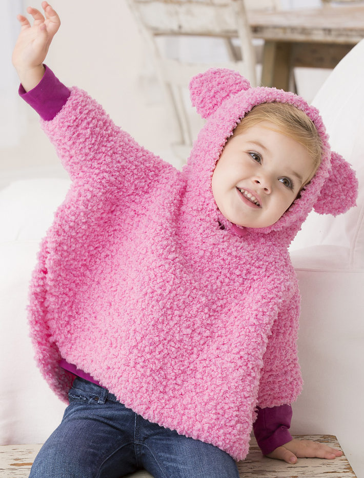 Free childrens poncho knitting patterns to download