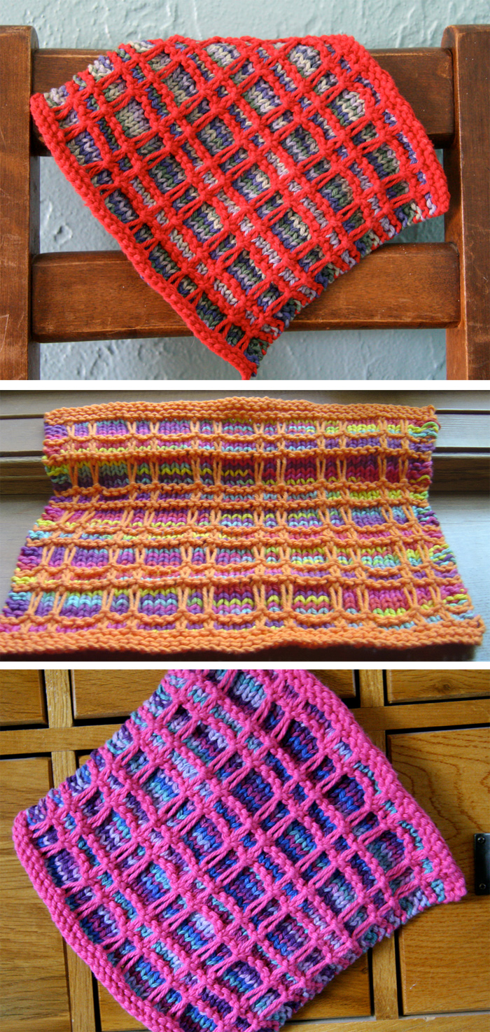 Knitting Pattern for Playful Plaid Cloth
