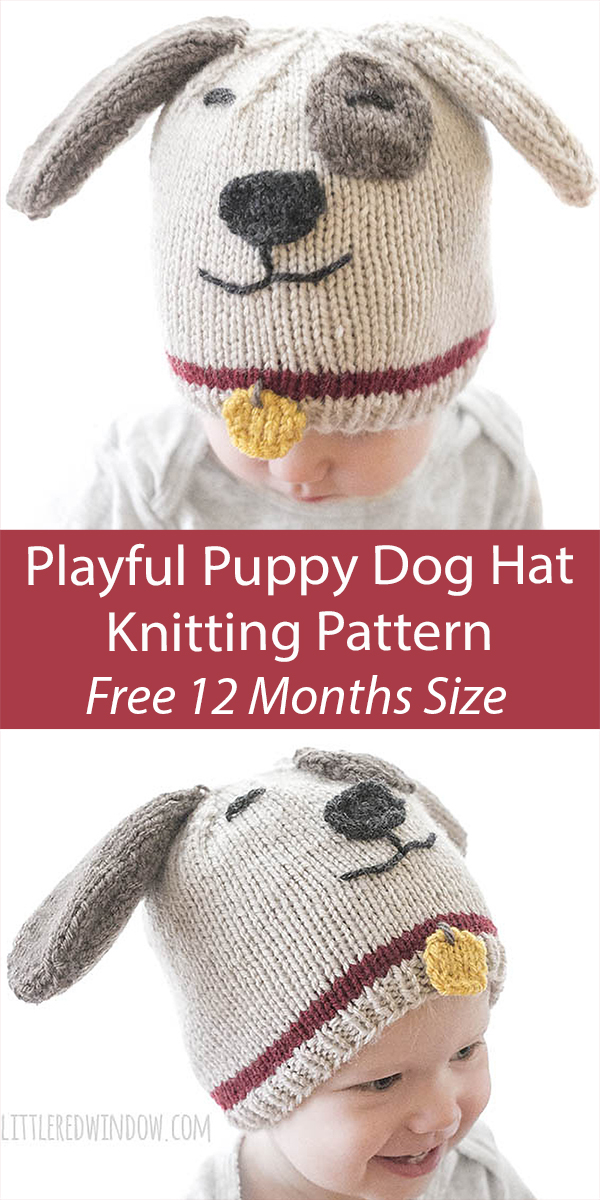 Free Baby Hat Knitting Pattern Playful Puppy Dog Hat