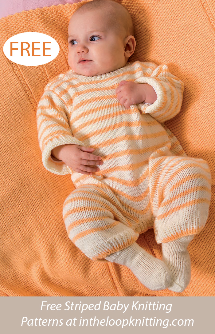 Free Baby Playsuit Onesie Knitting Pattern