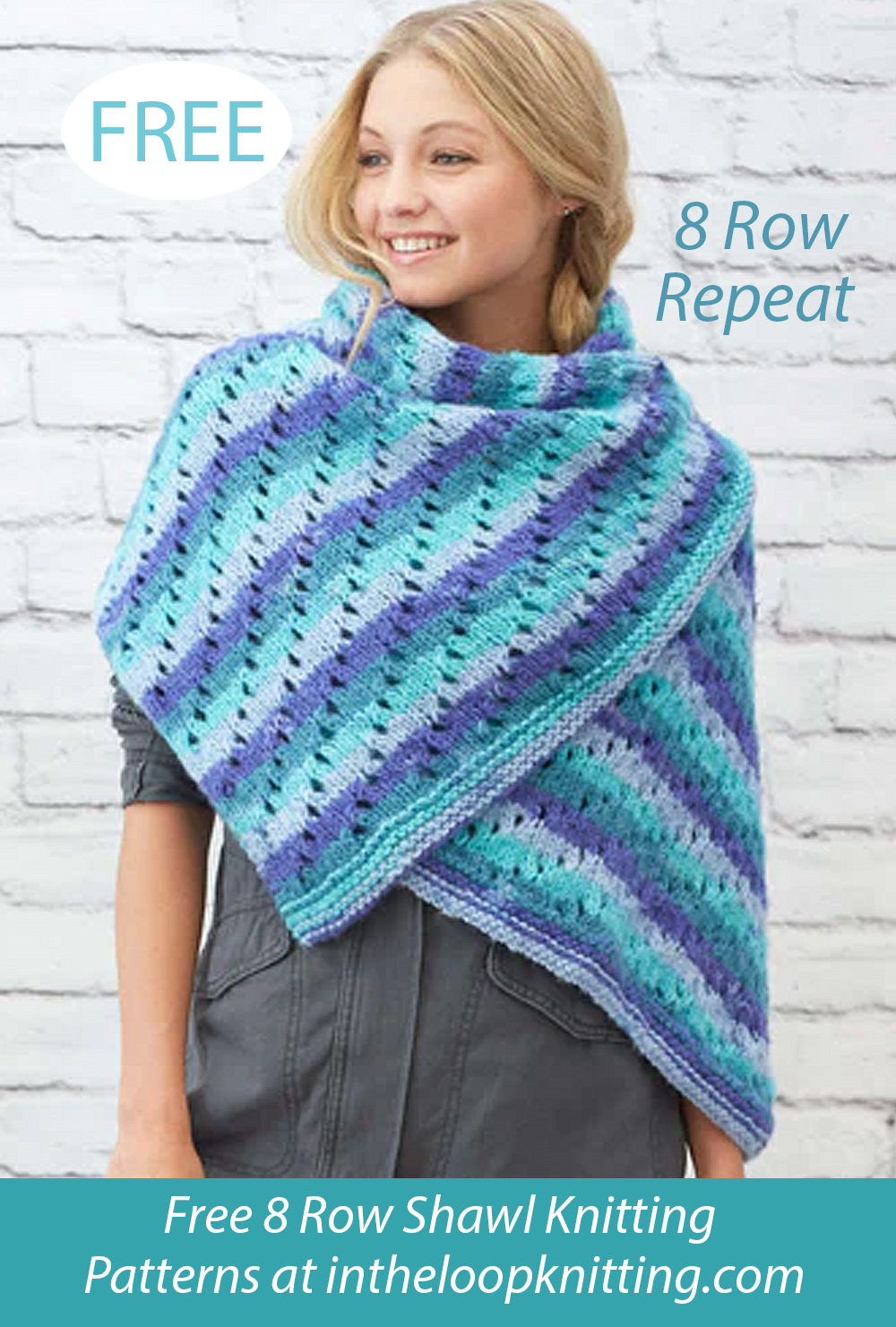 Free Pleasing Eyelet Shawl Knitting Pattern