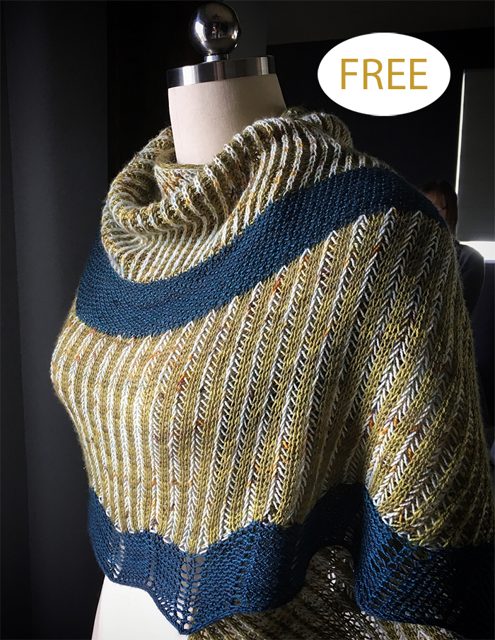 Free Plumage Shawl  Knitting Pattern