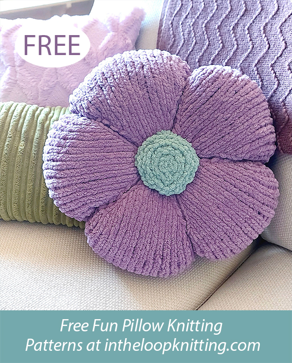 Free Cozy Yellow House Pillow Knitting Pattern