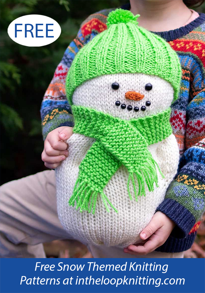 Free Snowman Stuffie Knitting Pattern