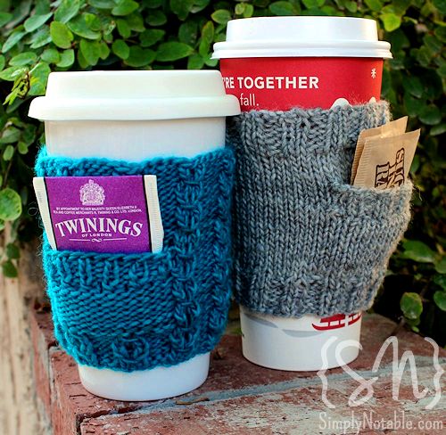 Free knitting pattern for Picak a Pocket Cozy