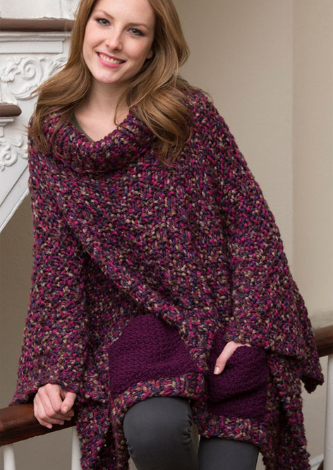 Modern Poncho Knitting Patterns- In the Loop Knitting