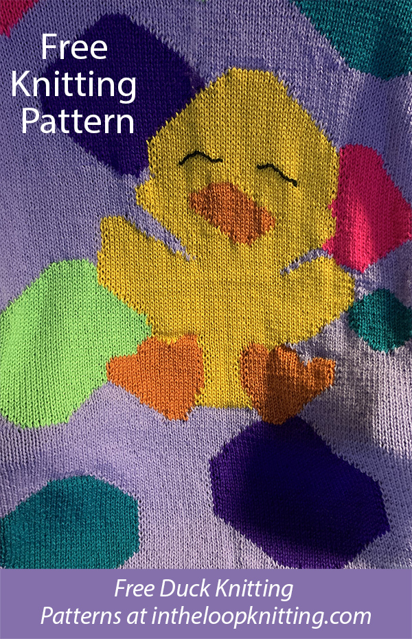 Free Polka Duckie Baby Blanket Knitting Pattern