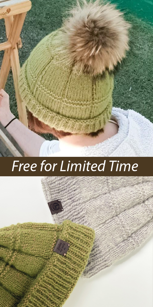 Free Hat Knitting Pattern through 2021 Pompom Simple Beanie