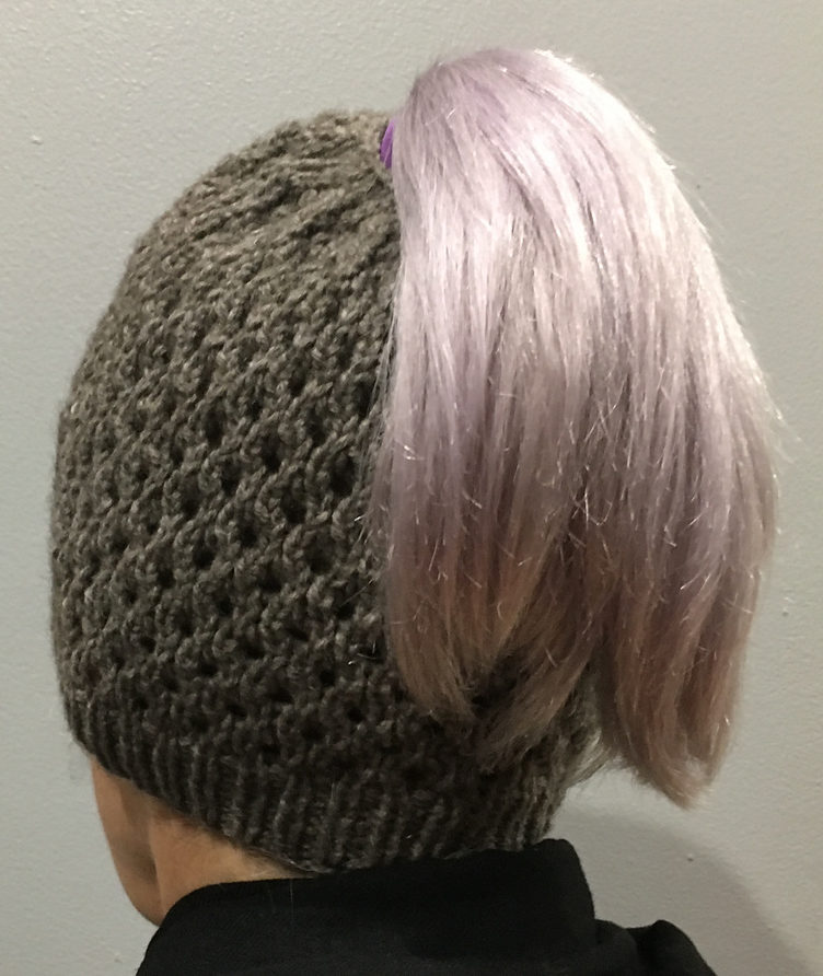 Messy Bun And Ponytail Hat Knitting Patterns- In The Loop Knitting