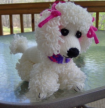 Free knitting pattern for Poodle and more dog knitting patterns