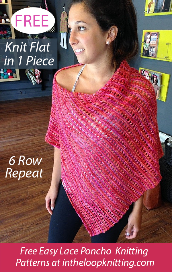 Free Poppy Poncho Knitting Pattern