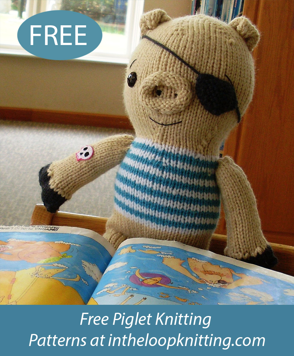 Free Pirate Pig Knitting Pattern Pork Belly