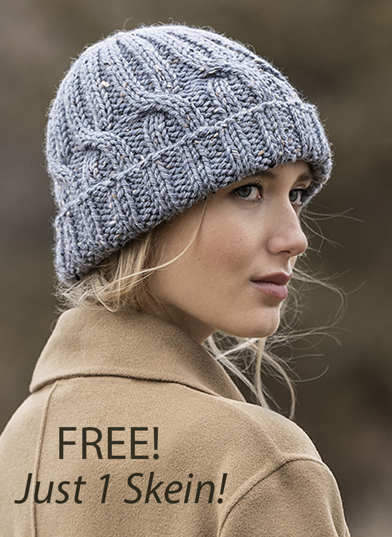 Free Hat Knitting Pattern Easy Portland Cap 1 Skein 