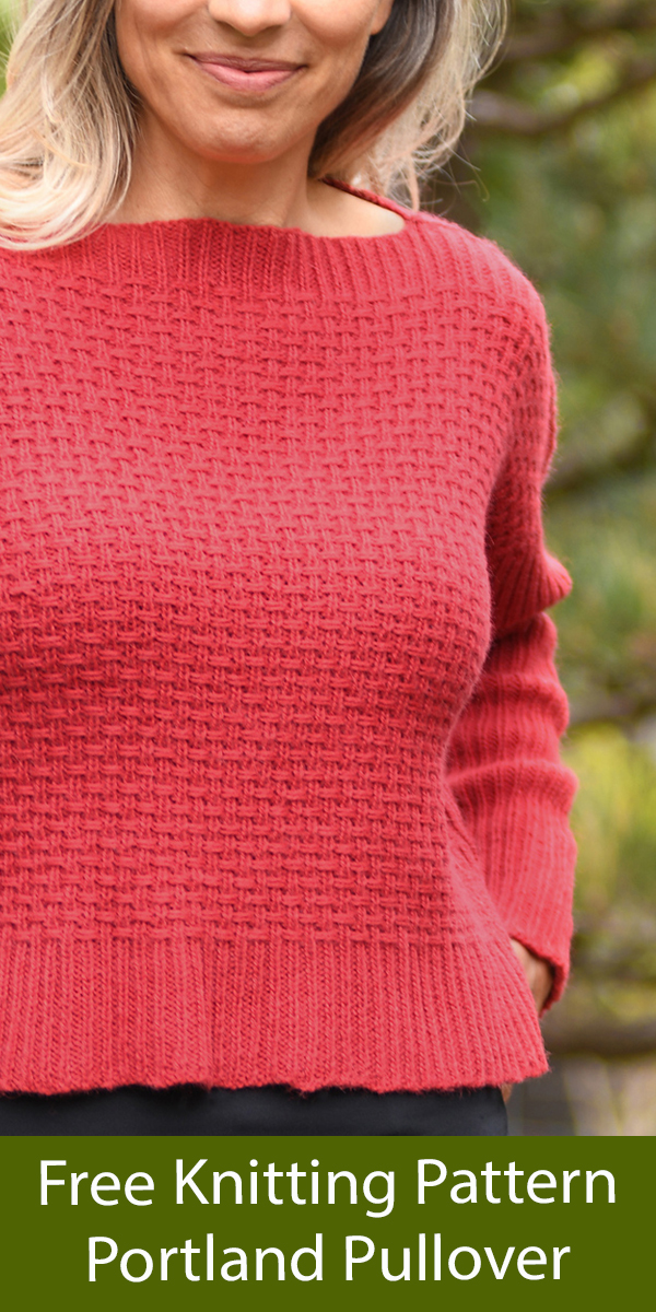 Free Sweater Knitting Pattern Portland Pullover