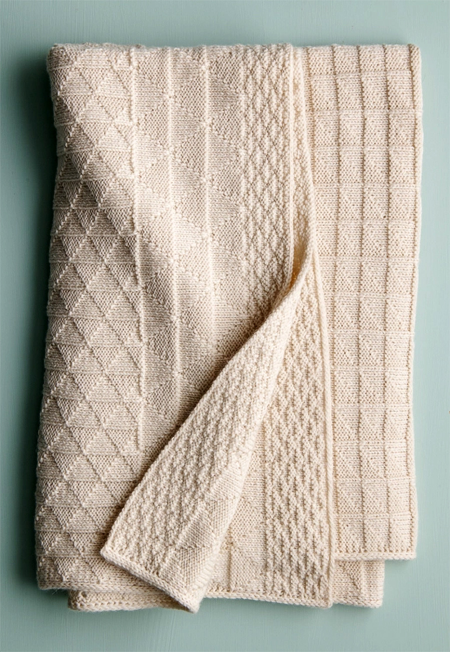 Free Porto Blanket Knitting Pattern