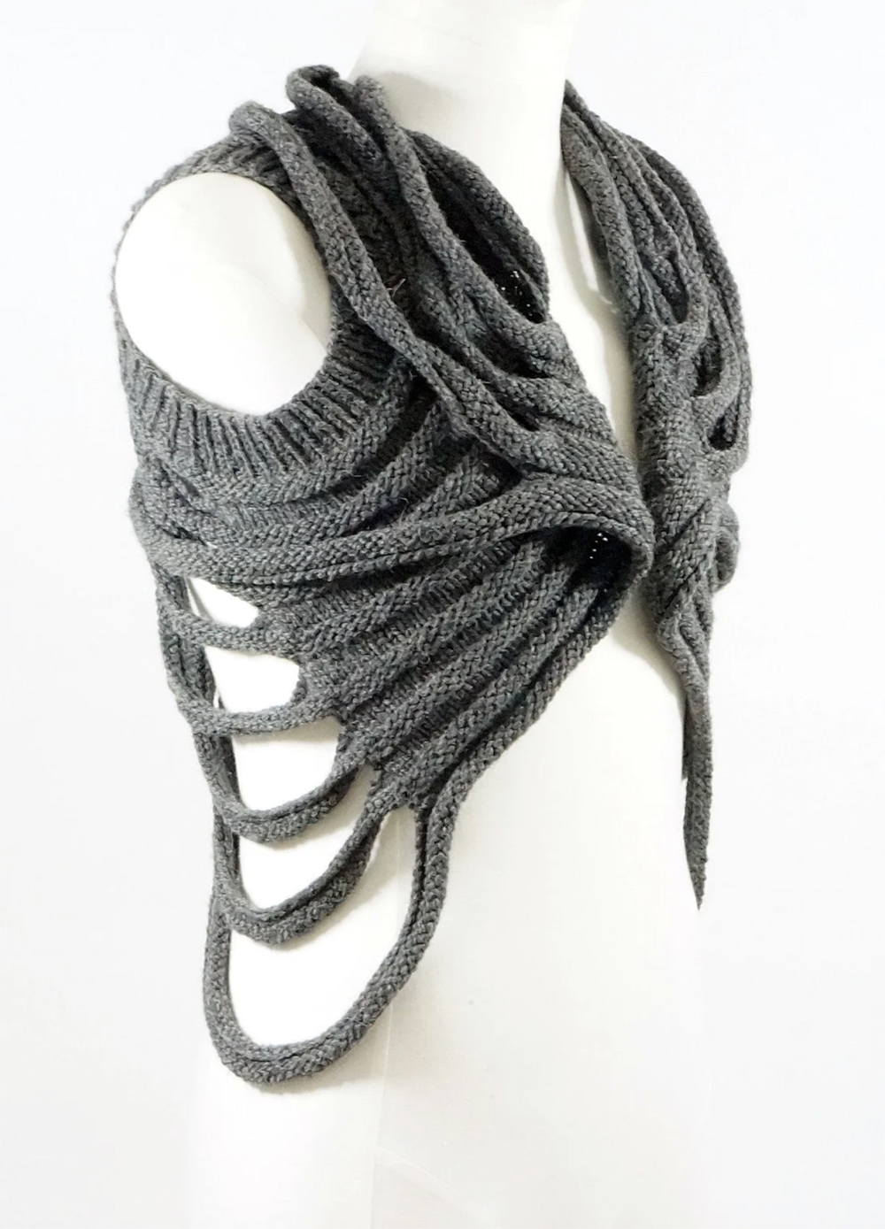 Free Halloween Post Apocalyptic Vest  Knitting Pattern