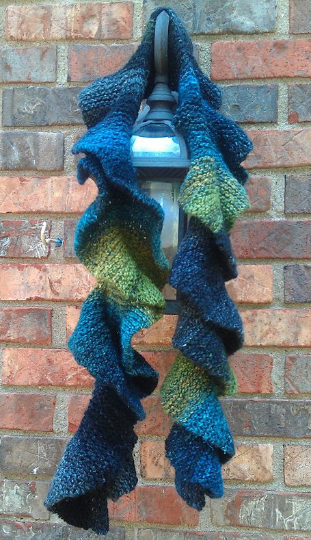 Free Knitting Pattern for Easy Potato Chip Scarf