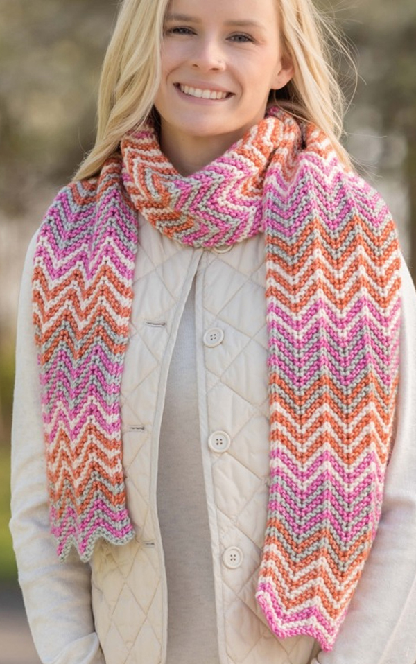 Scarf Knitting Pattern Easy Powder Mountain Scarf