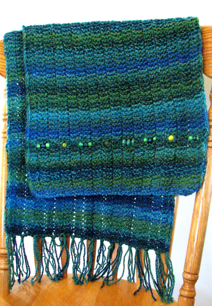 Free Knitting Pattern for Prayer Shawl