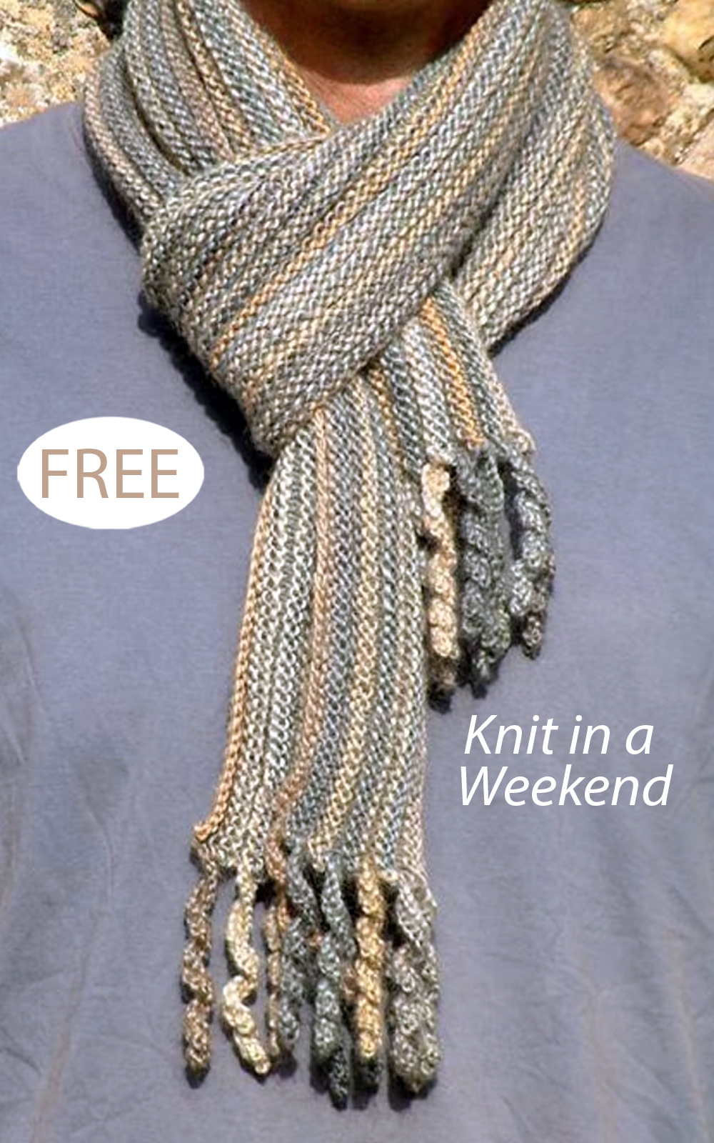 Free Preppie Scarf Knitting Pattern 