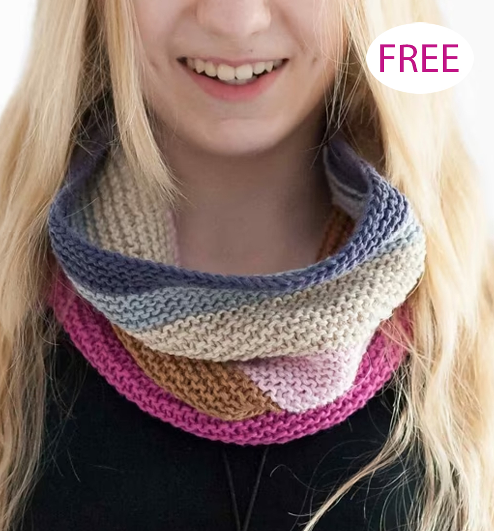 Free Pretty Palette Cowl Knitting
