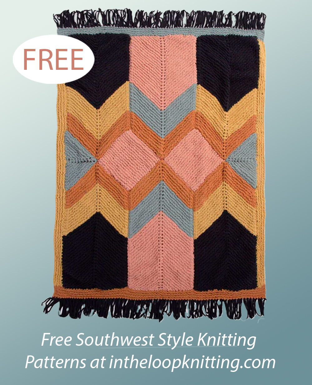 Free Pretty Puzzle Points Blanket Knitting Pattern