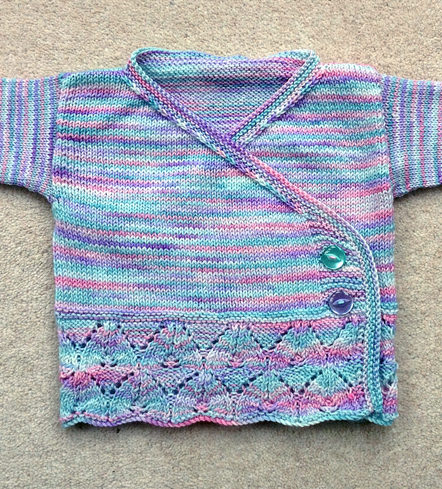 Free Knitting Pattern for Little Princess Kimono